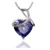 Colier safir mov 5 carate Puprle amour