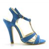 Sandale albastre dama cu toc 11cm Caryn